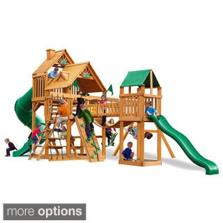 Gorilla Playsets Treasure Trove I Swing Set with Amber Posts