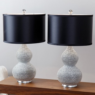 ABBYSON LIVING Silver Plated Sea Urchin Table Lamp (Set of 2)