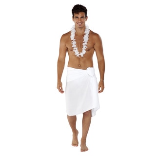 Men's Solid Color Fringeless Sarong (Indonesia)