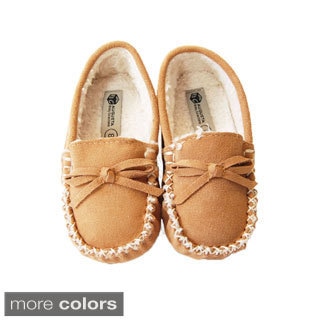 Augsta Toddler Fur Lined Moccasin with Gommino Sole