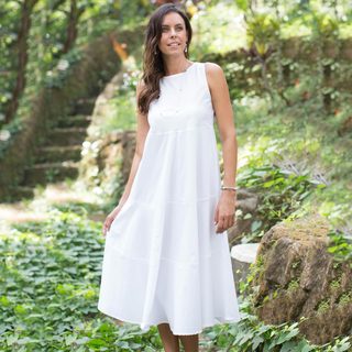 Cotton 'Cool White' Sundress (Indonesia)