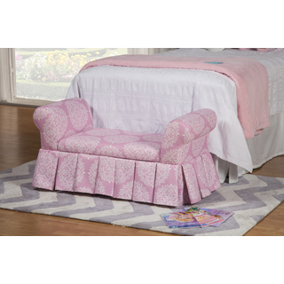 HomePop Kids' Pink Storage Bench/ Settee