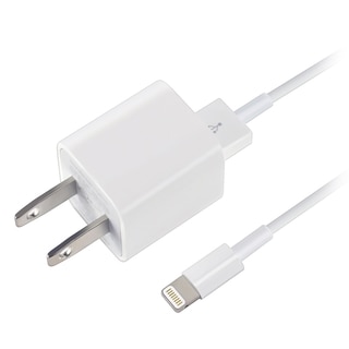 Apple White USB Travel Charger Adapter With 8-pin Lightning Cable MD818ZM/ A for Apple iPad/ iPhone 6/ 6 Plus/ SE/ iPad Pro
