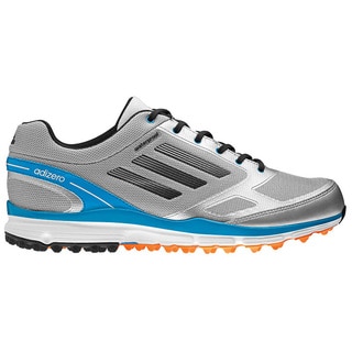 Adidas Men's Adizero Sport II Metallic Silver/ Carbon/ Solar Blue Golf Shoes
