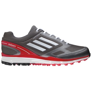 Adidas Men's Adizero Sport II Dark Silver/ White/ Red Golf Shoes