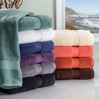 Superior Collection Soft, Absorbent, Zero Twist 2-piece Cotton Bath Sheets (Set of 2)