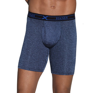 Hanes Men's Ultimate X-Temp Longer Leg Performance Boxer Brief (Pack of 3)