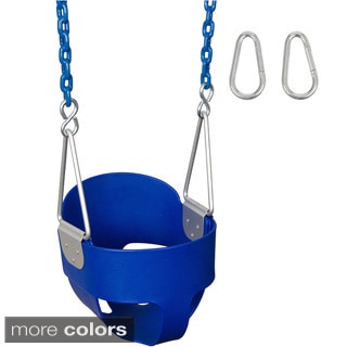 Swing Set Stuff Highback Full Bucket Swing Seat with 5 1/2 Ft Coated Chain