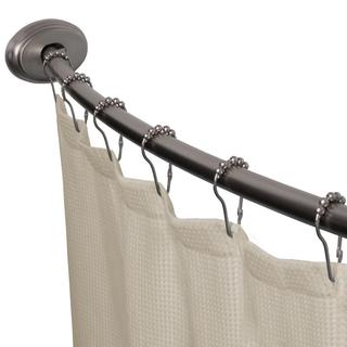 Maytex Smart Curved No-Drill Shower Curtain Tension Rod