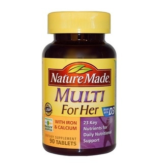 Nature Made Multi For Her Daily Vitamins (90 Tablets)