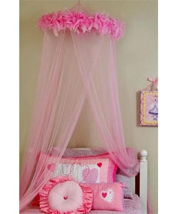 Feather Boa Mosquito Net Canopy