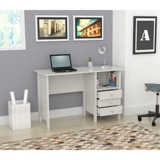 Inval Laricina White Modern Straight Desk