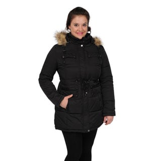 Excelled Women's Hooded Puffer Coat