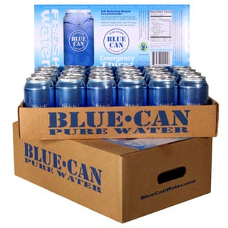 Blue Can Emergency Drinking Water - 50 Year Shelf Life