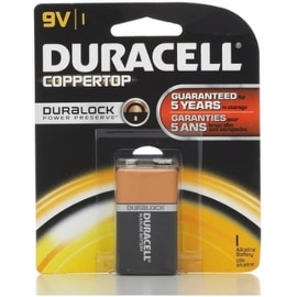 Duracell Coppertop 9V Alkaline Battery 1 Each