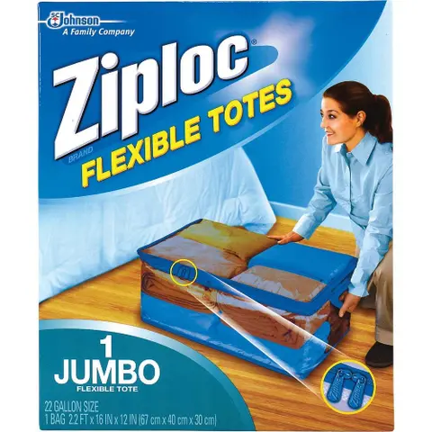 Ziploc Flexible XXL Jumbo 22 Gallon Clothes Storage Bag Tote - 1 Each