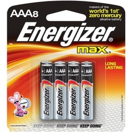 Energizer Max Alkaline AAA Batteries 8 Each