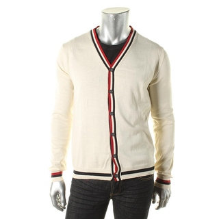 Zara Mens Knit Button Front Cardigan Sweater - L